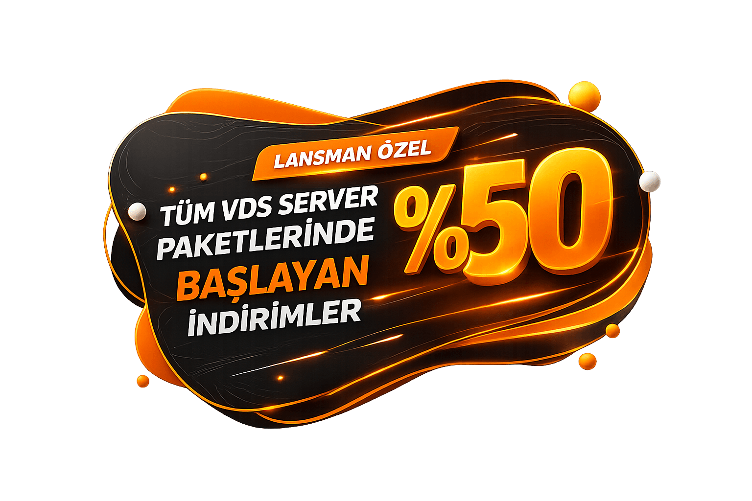 Tüm VDS Server paketlerinde %50'ye varan lansman indirimleri